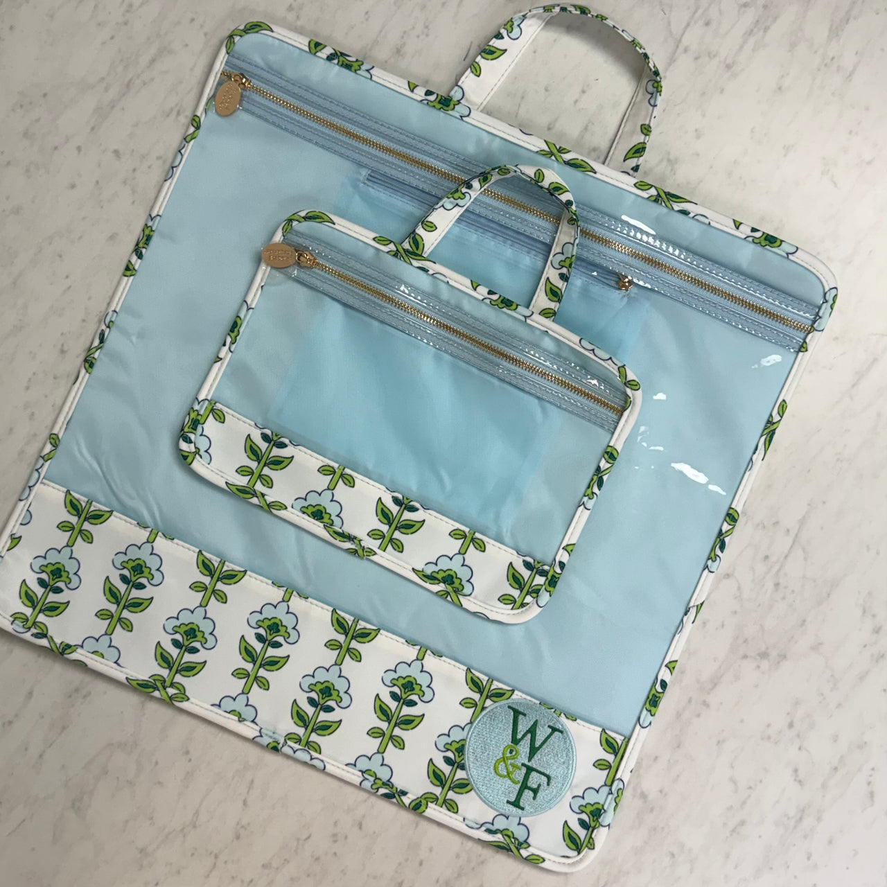 Custom Exclusive Block Print W&F Project Bag Set of 2