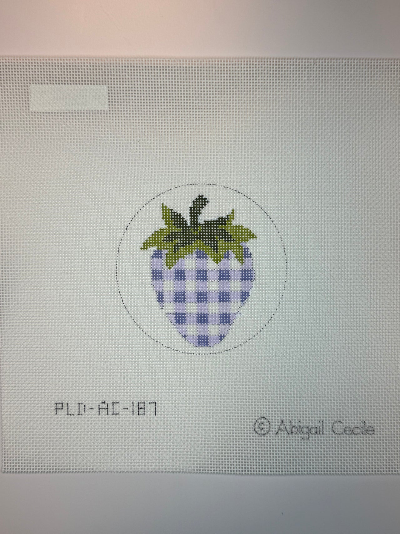 AC-187 Strawberries Purple Check - MKT