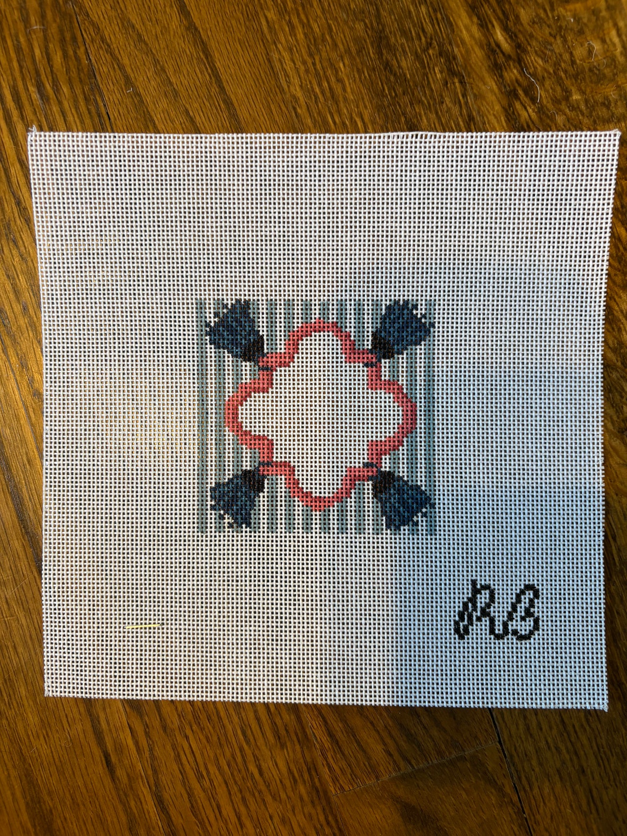 RR139-BS Blue Striped Tassels