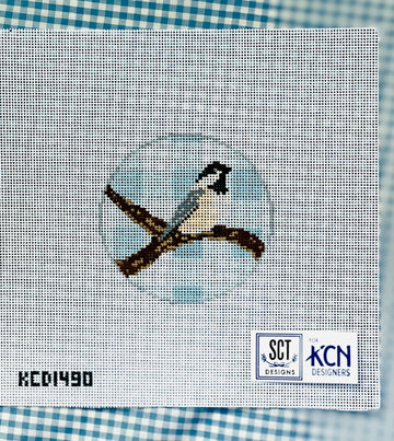 KCD1490 Gingham Round Chickadee - TS