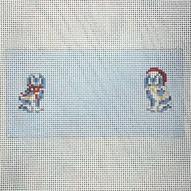 KW061 Christmas Staffordshire Dog Insert - TS