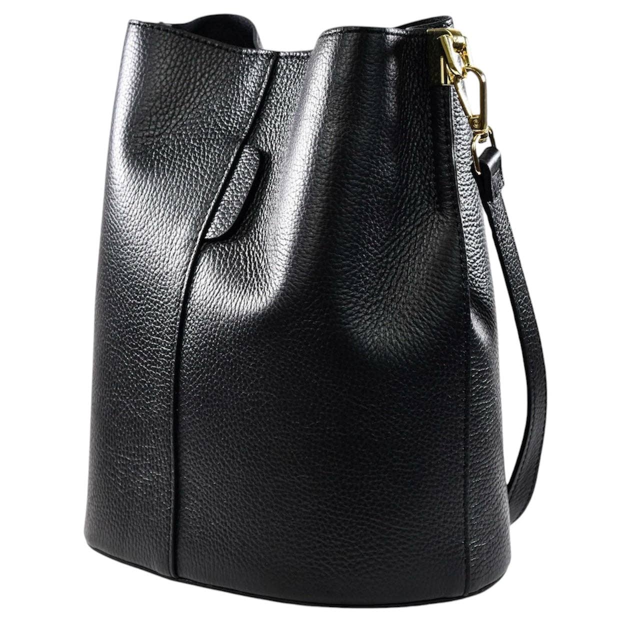 Giulia Bucket Bag in Genuine Leather