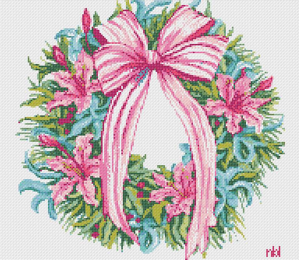 '- 2146NBL Tropical Wreath - TS