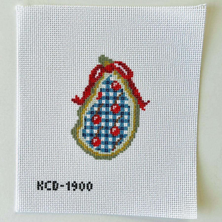 KCD1900 Gingham Cherries Gilded Oyster - TS