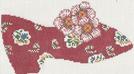 LR 3018D RED SHOE W/PINK PANSY - TS