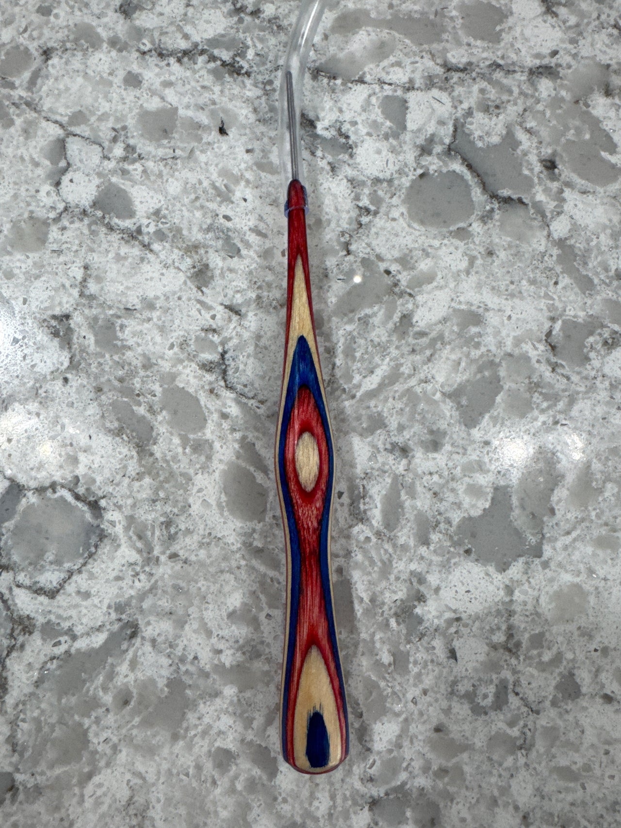 Handcrafted wood ribbon laying tool
