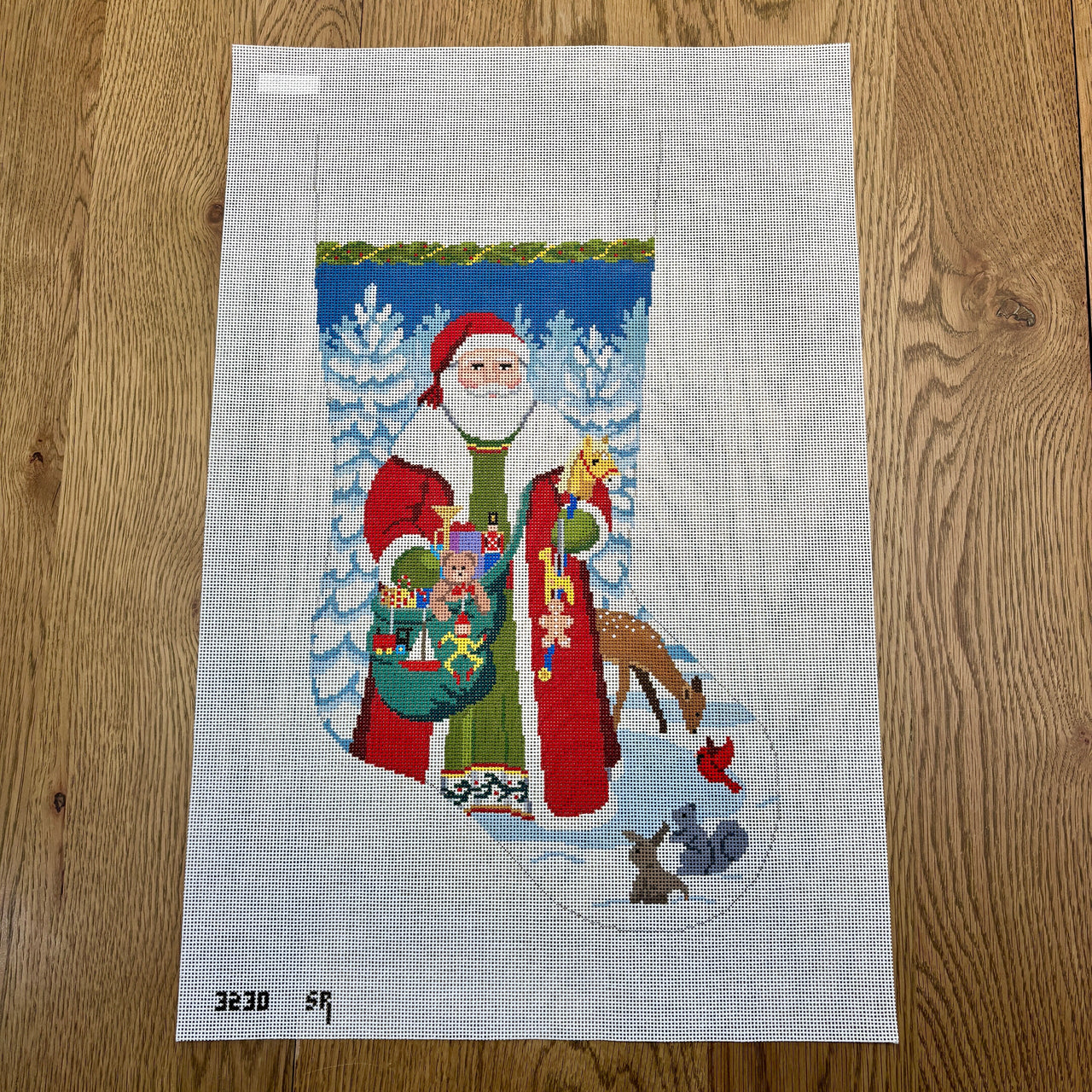 SR3230 Woodland Santa, Stocking - TS