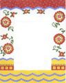 LR 382 RED DOT/FLOWER FRAME - TS