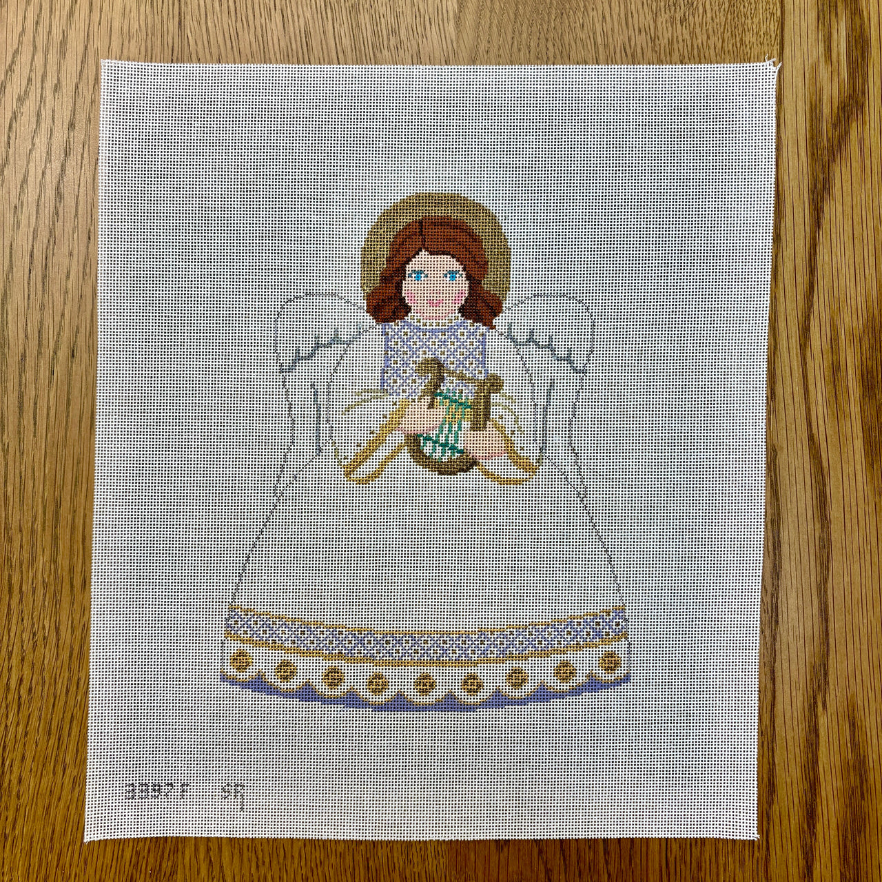 SR3397F-13 Gold Angel, Tree Topper - 13 mesh - Front - TS