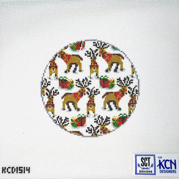 KCD1514 Mini Reindeer Round - TS