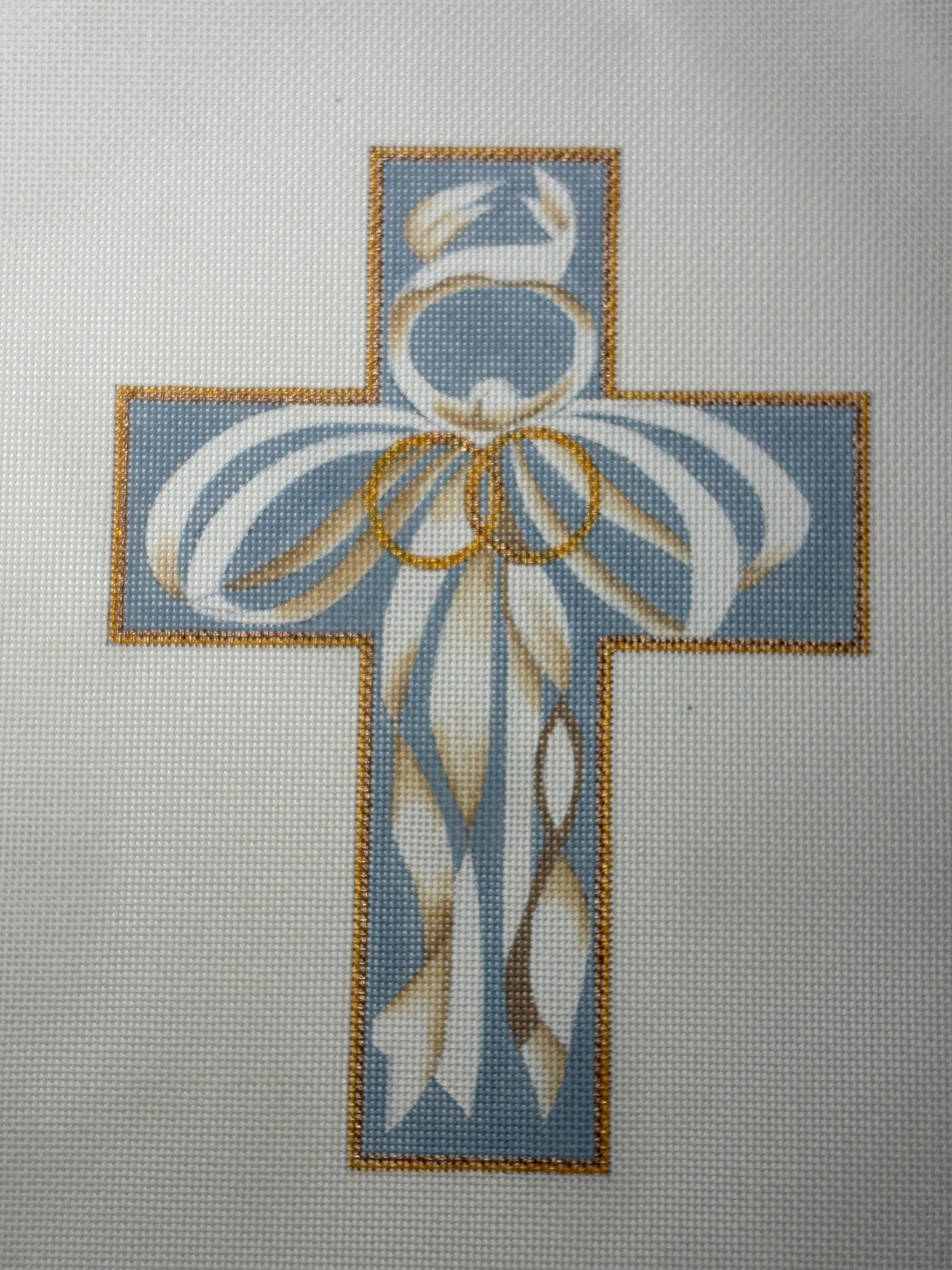 104G Med/Lg Cross - Rings and Ribbons - MKT3