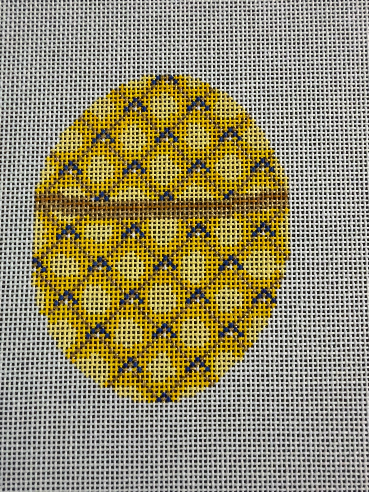 21-112  Faberge Egg - Yellow - TS