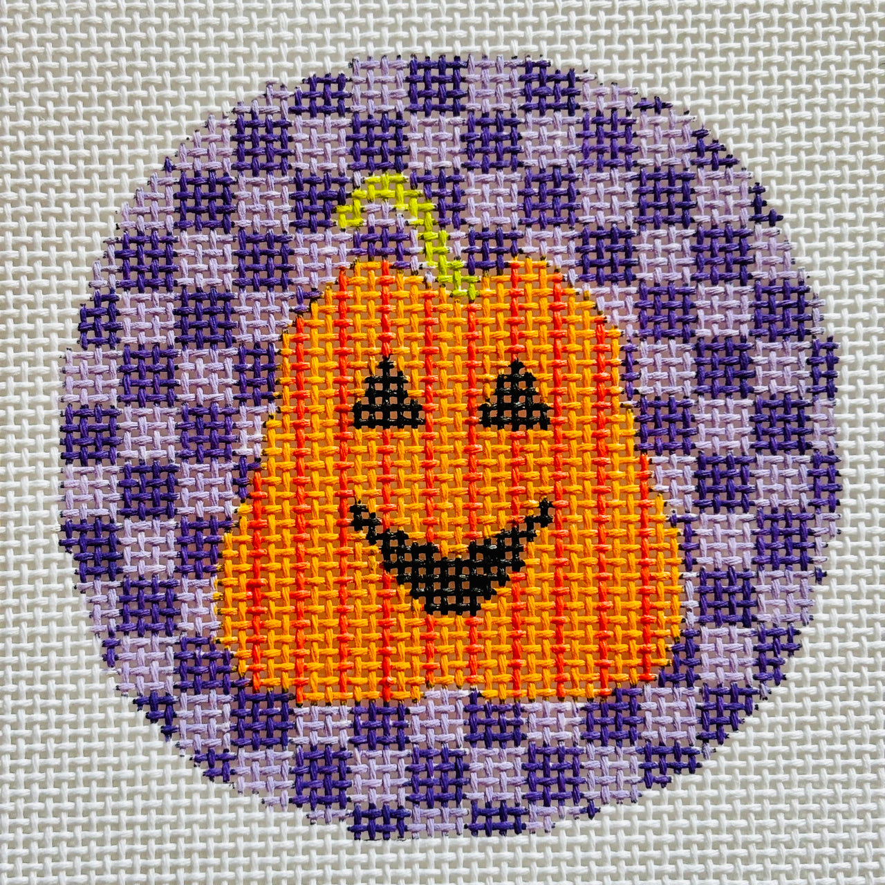 Striped Pumpkin on Checks O-235B