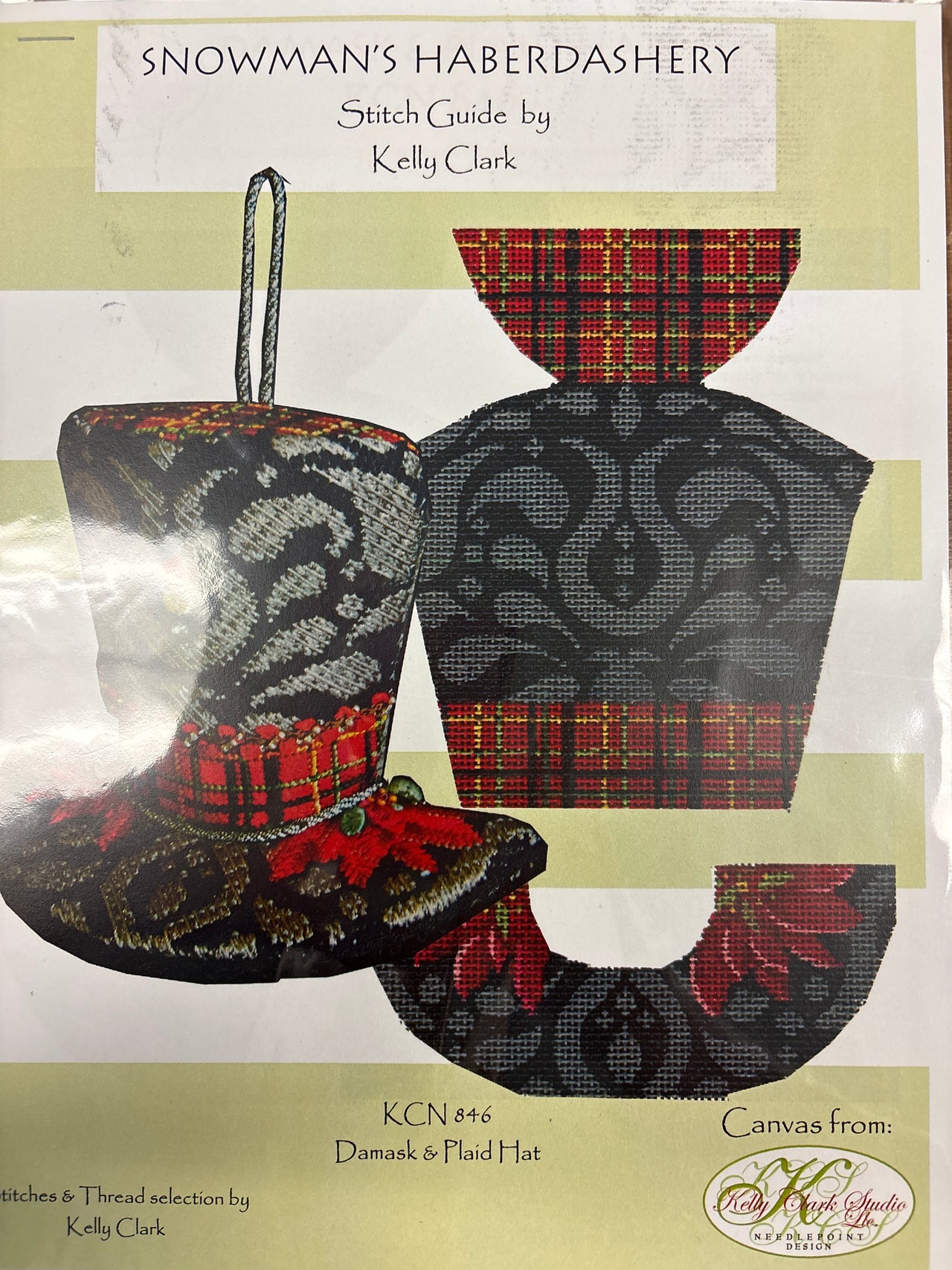 KC-KCN846-SG Stitch Guide for Plaid & Black - TS