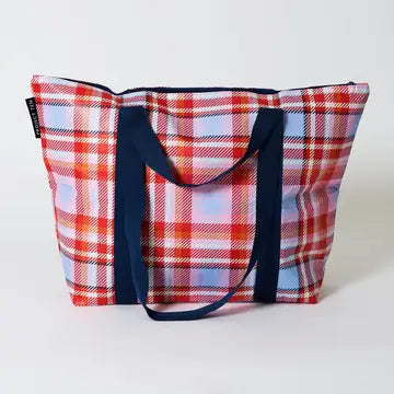 Recycled Medium Zip Top Tote Bag