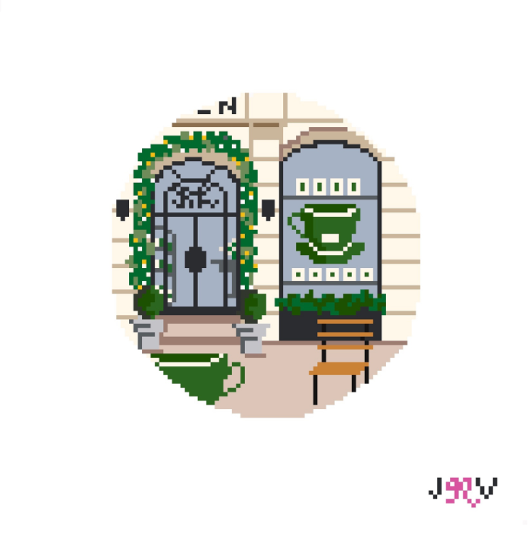 JV159 - Ralph's Storefront Needlepoint Canvas