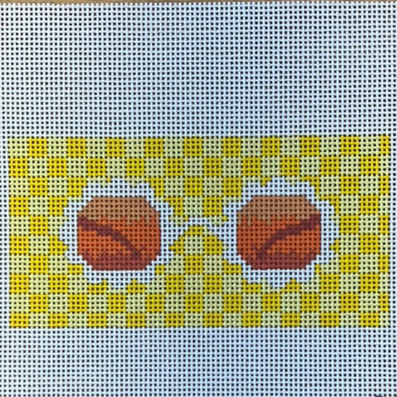 MS12-Y Flower Power Glasses-Yellow - TS