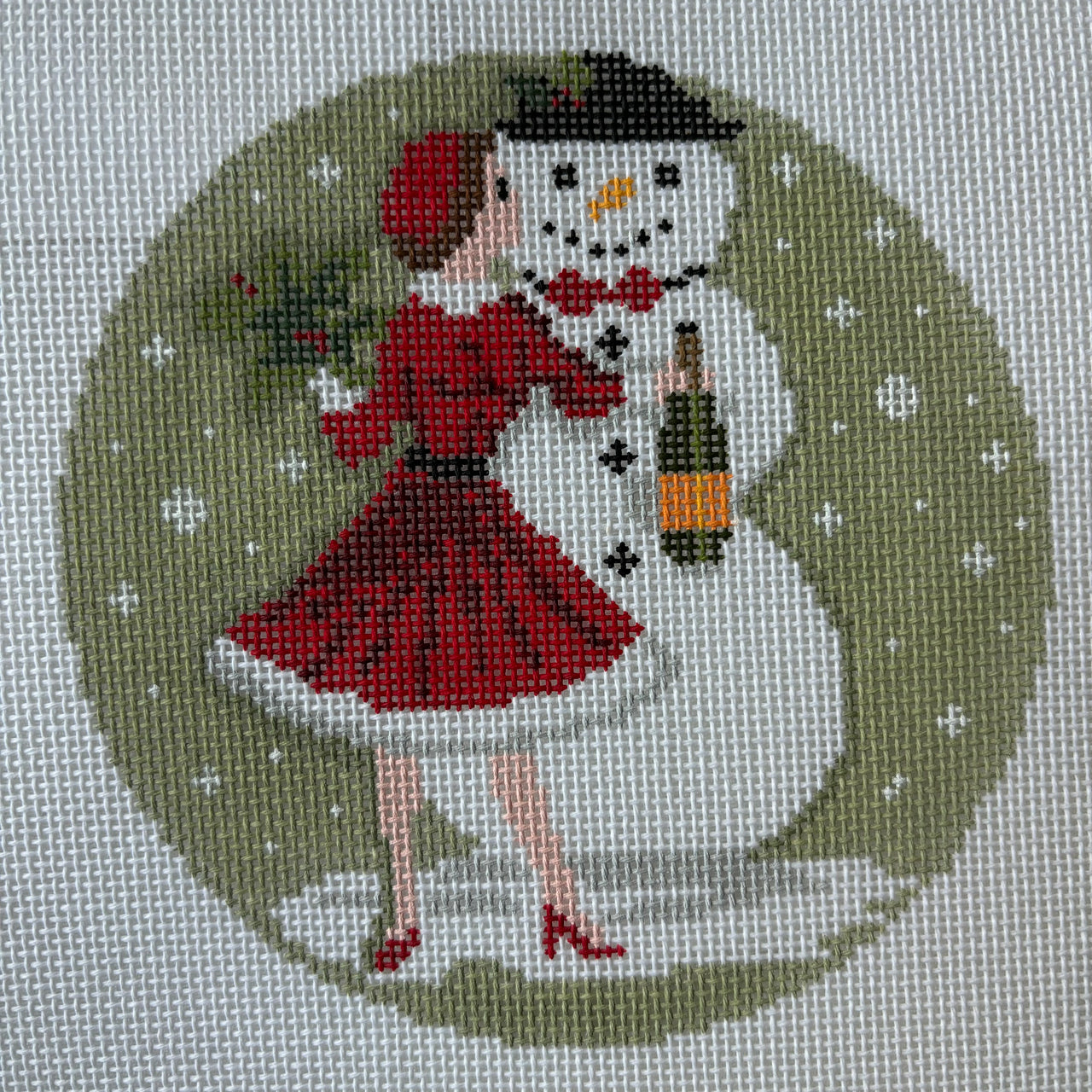 Betty Loves Bubbles #3 (Snowman) with Stitch Guide