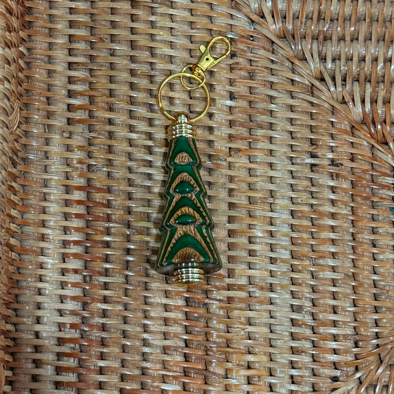 Special Edition Tree Handcrafted Wooden Needle Case Fob