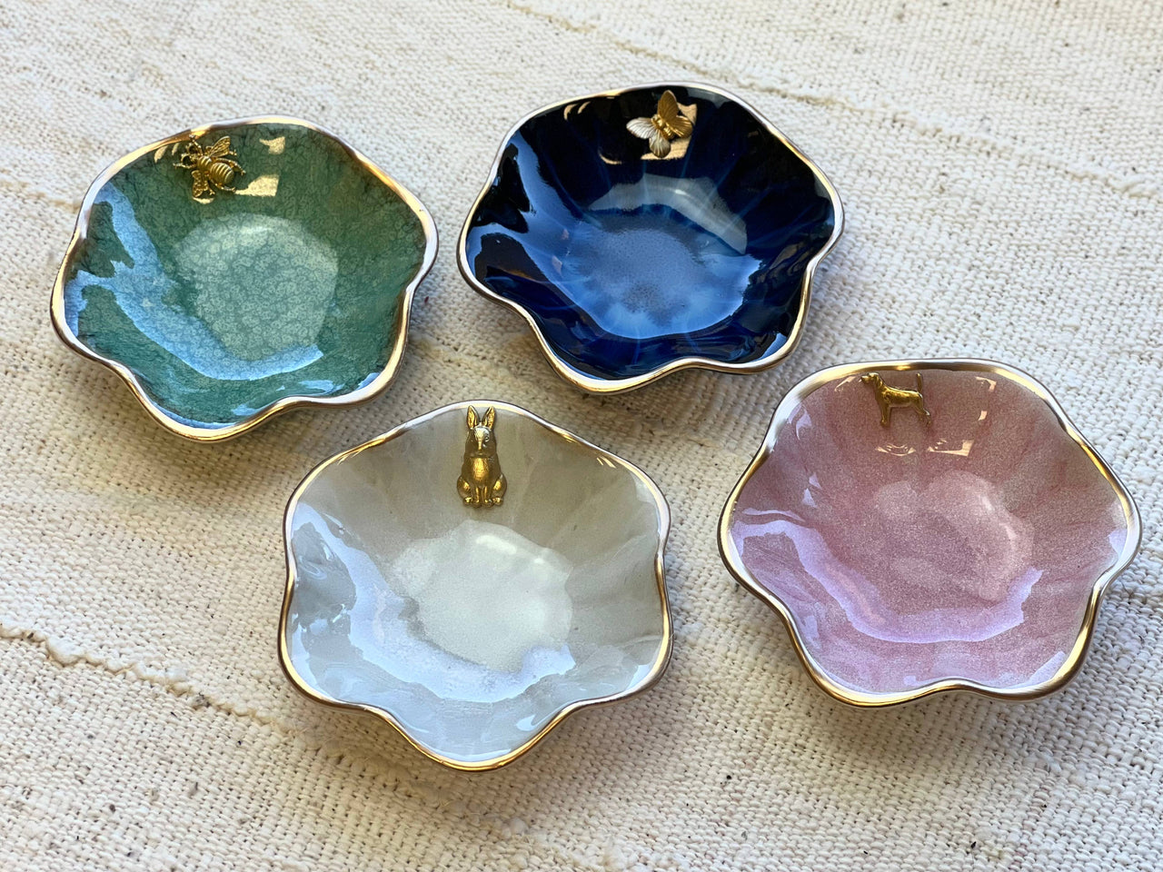 Lotus Flower Ceramic Dish | ort dish or catch all
