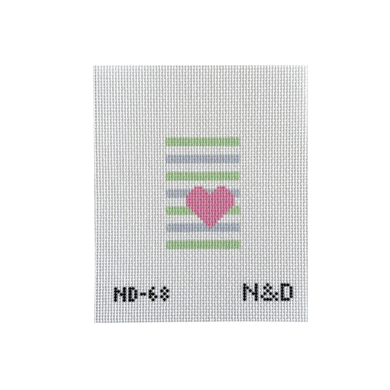 Heart and Stripes Luggage Tag Insert