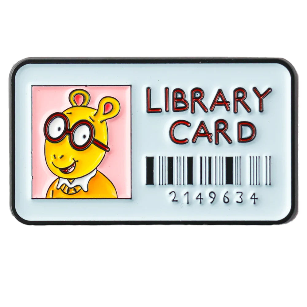 Blue Library Card Needleminder