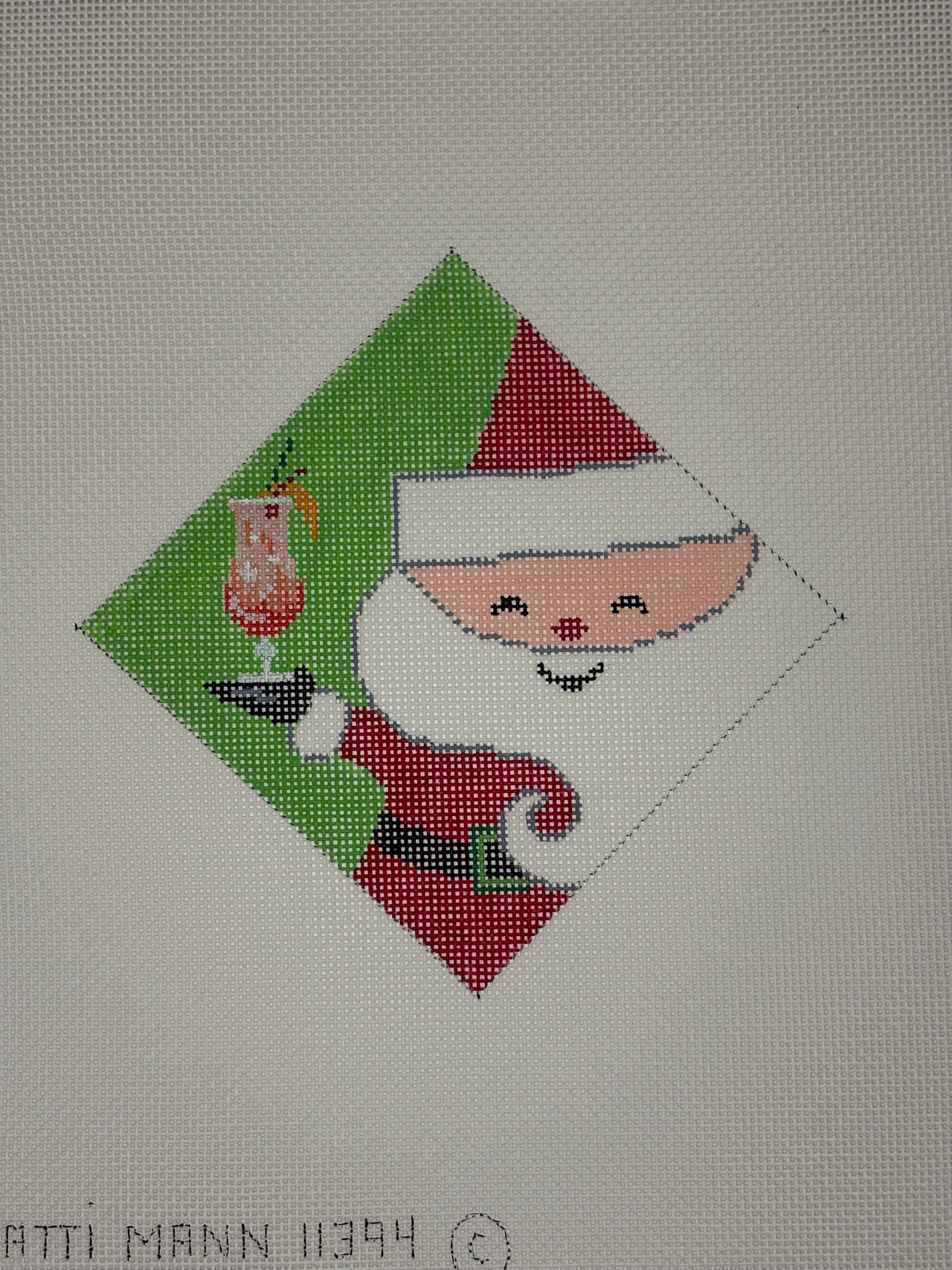 11394 Santa with Tropical Drink