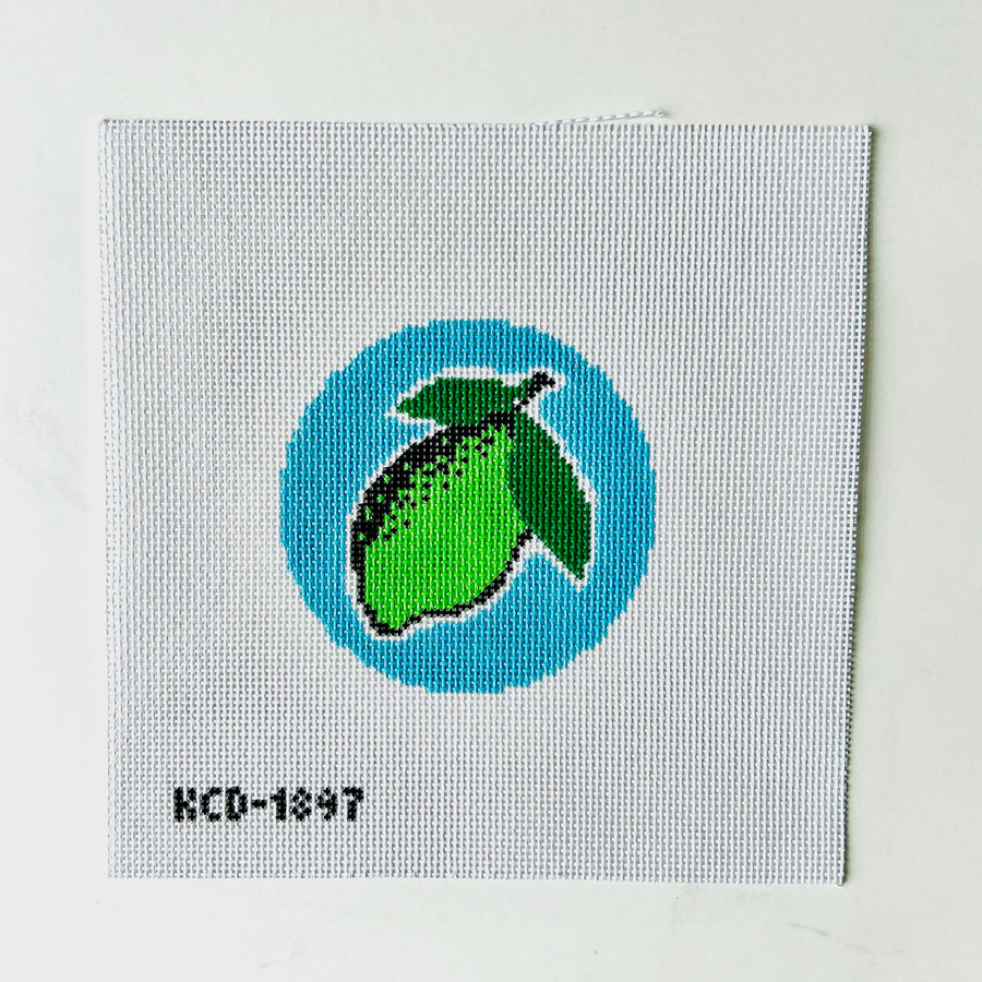 KCD1897 Pop Art Lime Round - TS