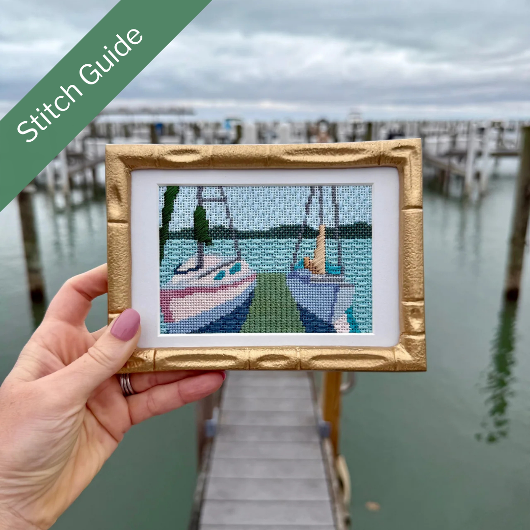 Sailboats KMK11a Canvas + Stitch Guide