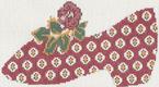 LR 3018F RED SHOE W/ROSE - TS
