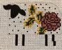 LR 3024B WHITE SHEEP W/FLOWER - TS