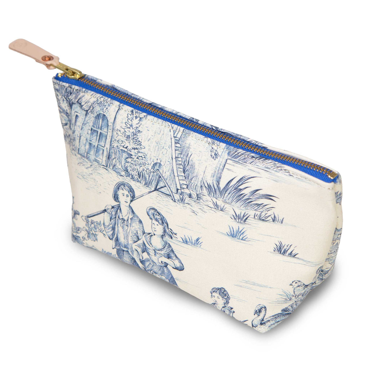 Delftware Toile Travel Clutch
