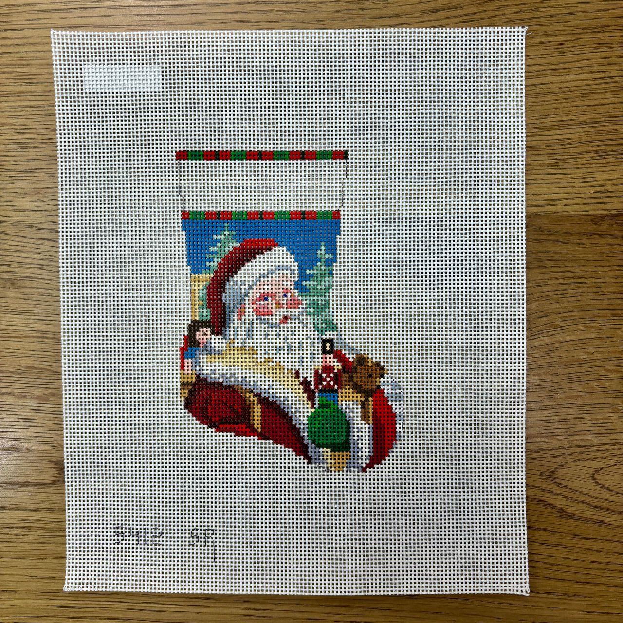 SR5412 Santa Face with Toys, Mini Stocking - TS