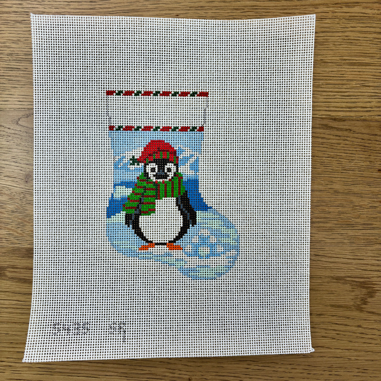 SR5435 Penguin with  Snowballs, Mini Stocking - TS
