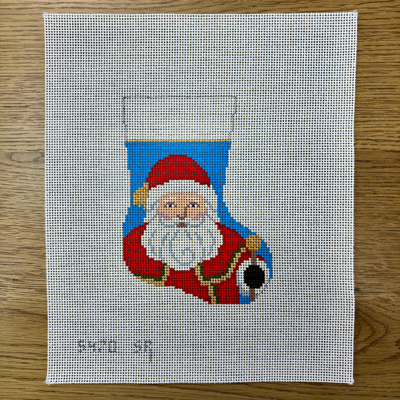 SR5470 Santa with Staff, Mini Stocking - TS