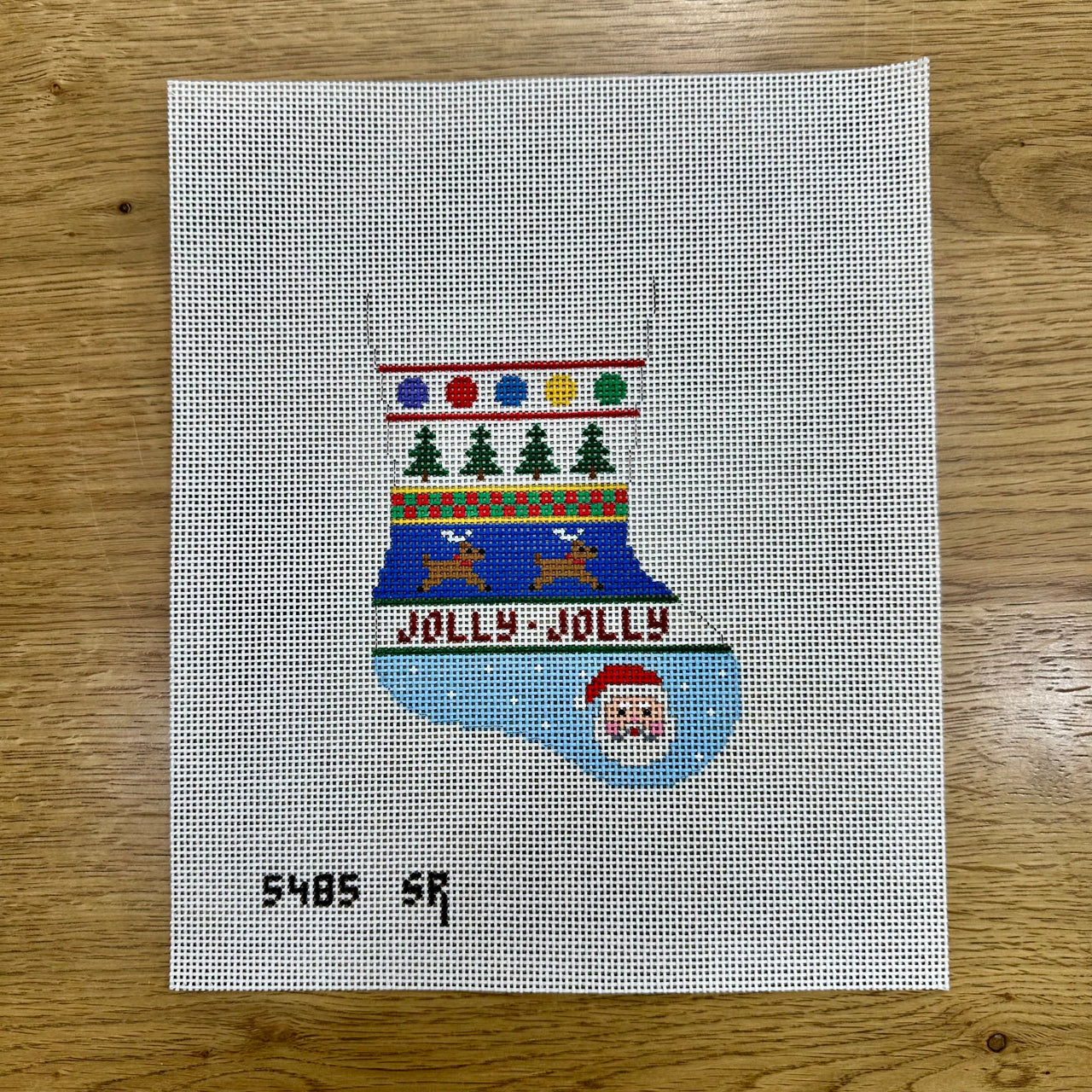 SR5485 Tree, Reindeer, Santa Stripe - Mini Stocking - TS