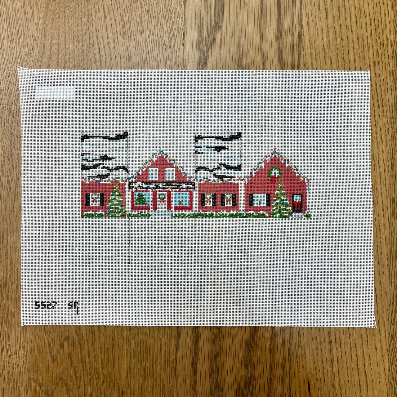 SR5527 Red Christmas House, Mini House - 18 mesh - TS
