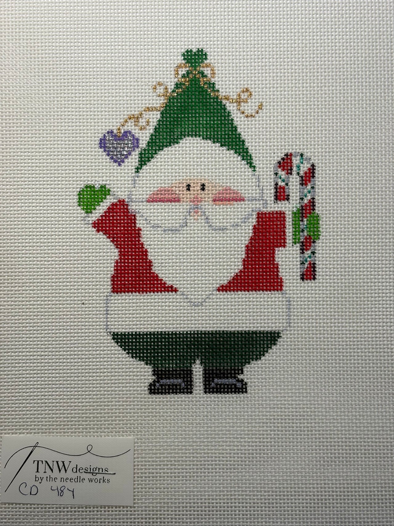 CD484 Fat Santa with Candy Cane - MKT3
