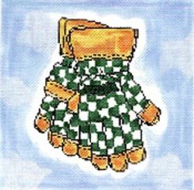 ©SWB 111 GREEN CHECK GLOVES - TS