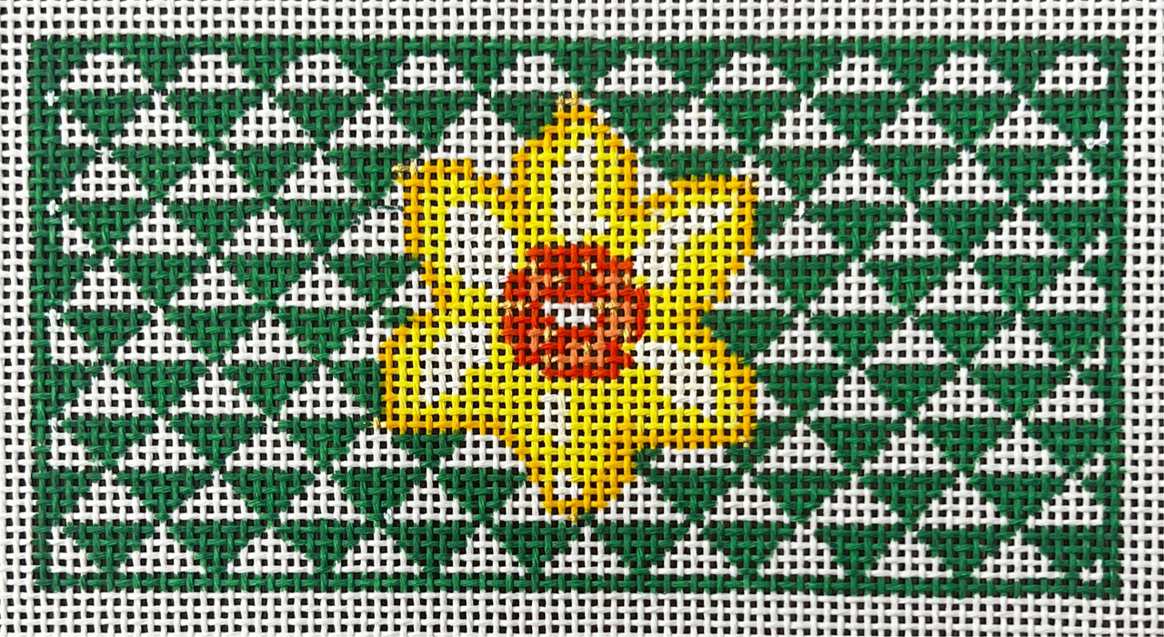 ML09 Green Triangle Insert w/ Daffodil - TS