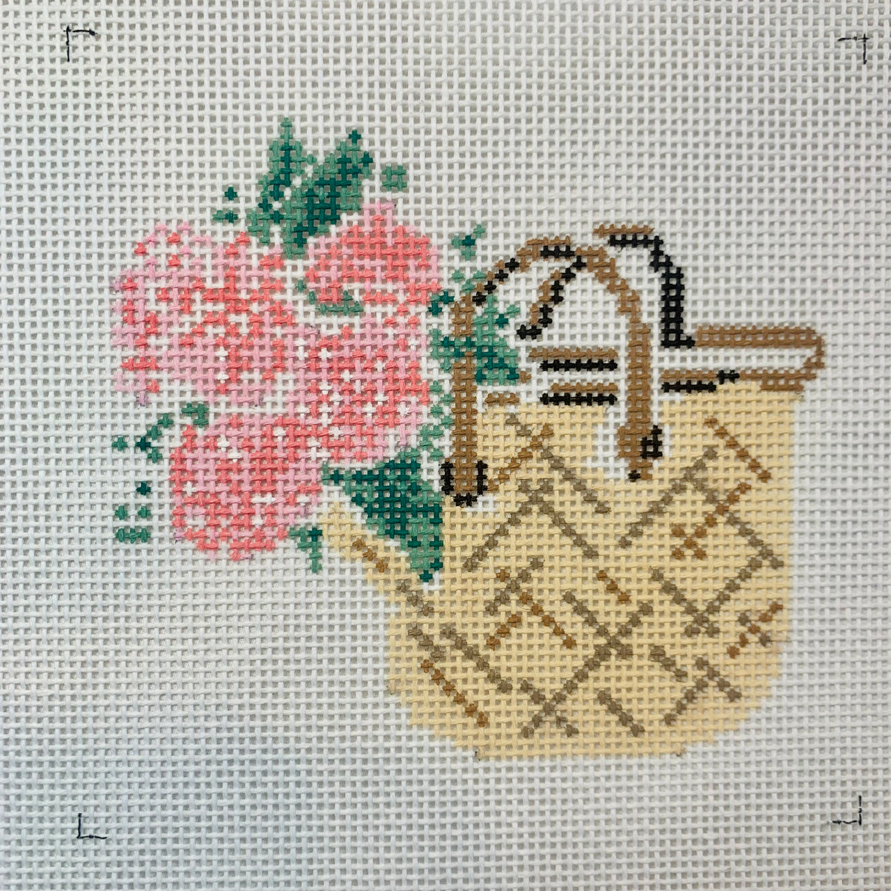 CM64 Pink Hydrangea Basket