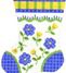 LR 379 YEL/GRN STRIPE SOCK - TS