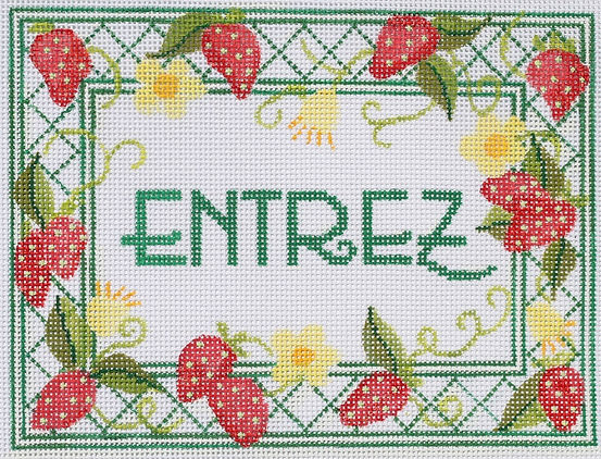 DH-04 “Entrez” Strawberries (w/ stitch guide) - TS
