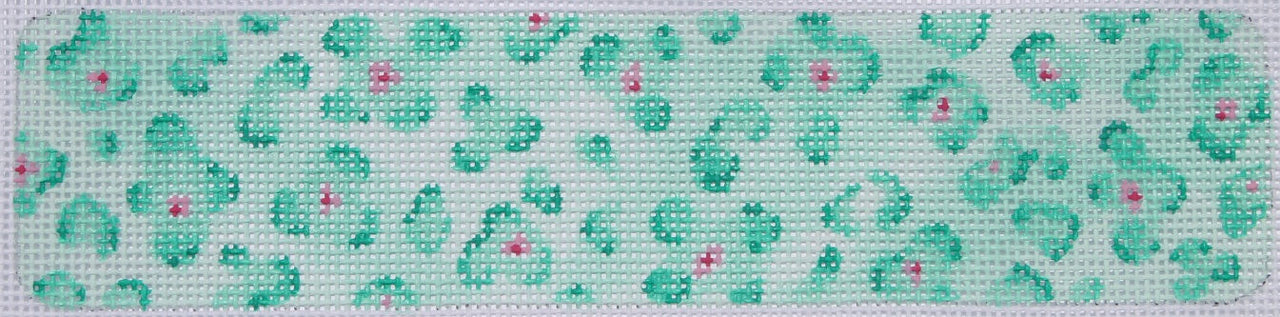 CU-42 Cuff – Leopard Spots – Caribbean blues w/ fuchsia  - TS