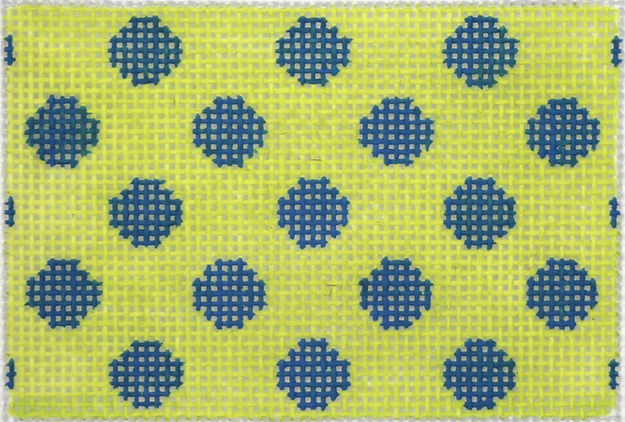 INSPCC-22 Planet Earth Credit Card Case Insert – Polka Dots – cobalt on lime - TS