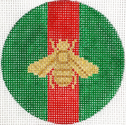 INSL3-45 Lee’s 3” Insert – Gucci-inspired Gold Bee on Green w/ Red Stripe - TS
