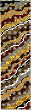 MEZ-08 Mezuzah / Bookmark – Pucci Inspired – tans, browns, grey, black, gold & bronze       - TS