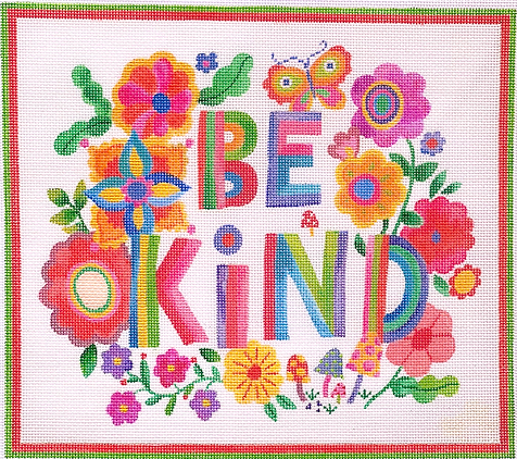 SHS-PL-01 Shannon Snow – “Be Kind” w/ Flowers, Mushrooms & Butterfly  - TS