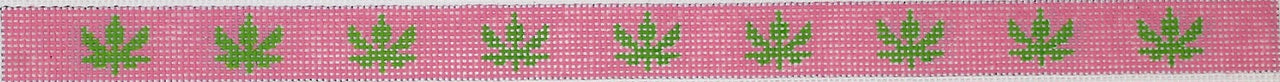 SGS-10 Sunglass Strap – Green Weed Leaves on Pink - TS