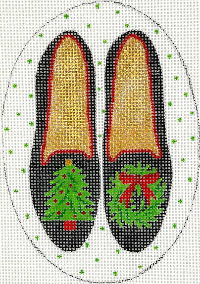 XM-181 Christmas Ornament - Black Velvet Shoes